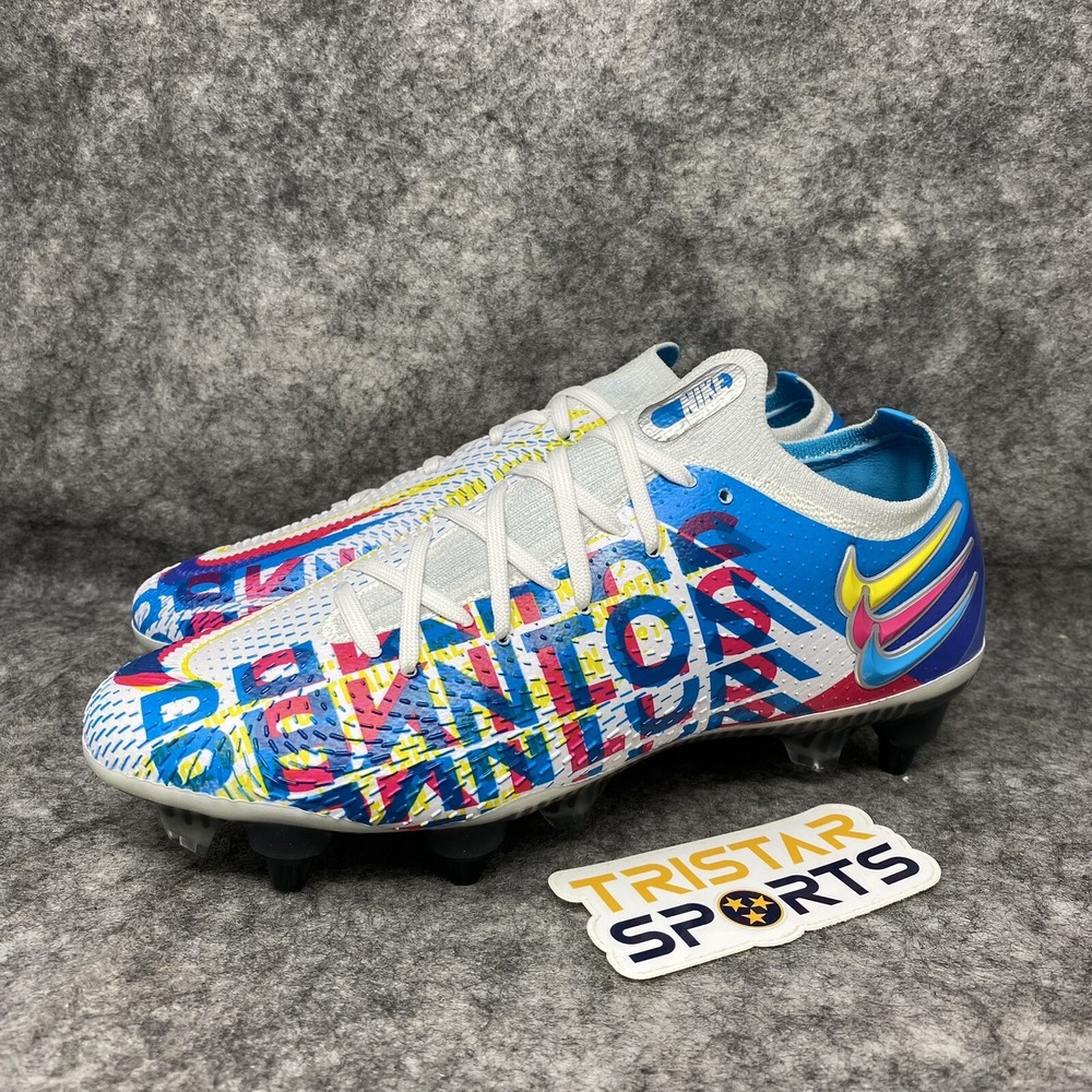 Nike Phantom GT Elite 3D SG Pro Soccer Cleat Mens 4 White Blue DJ0941-468 Bosnia